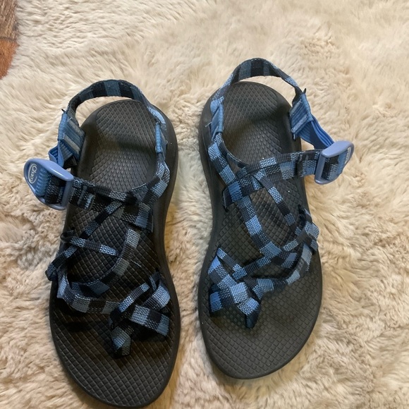 Chaco ZX2 Yampa Unaweep Strappy Sandals Womens 7 Checkered Zcloud Hiking - Picture 2 of 7
